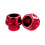 2xUniversal Motorcycle Front Fork Frame Sliders Sturdy Accessory CNC Aluminium Red 7