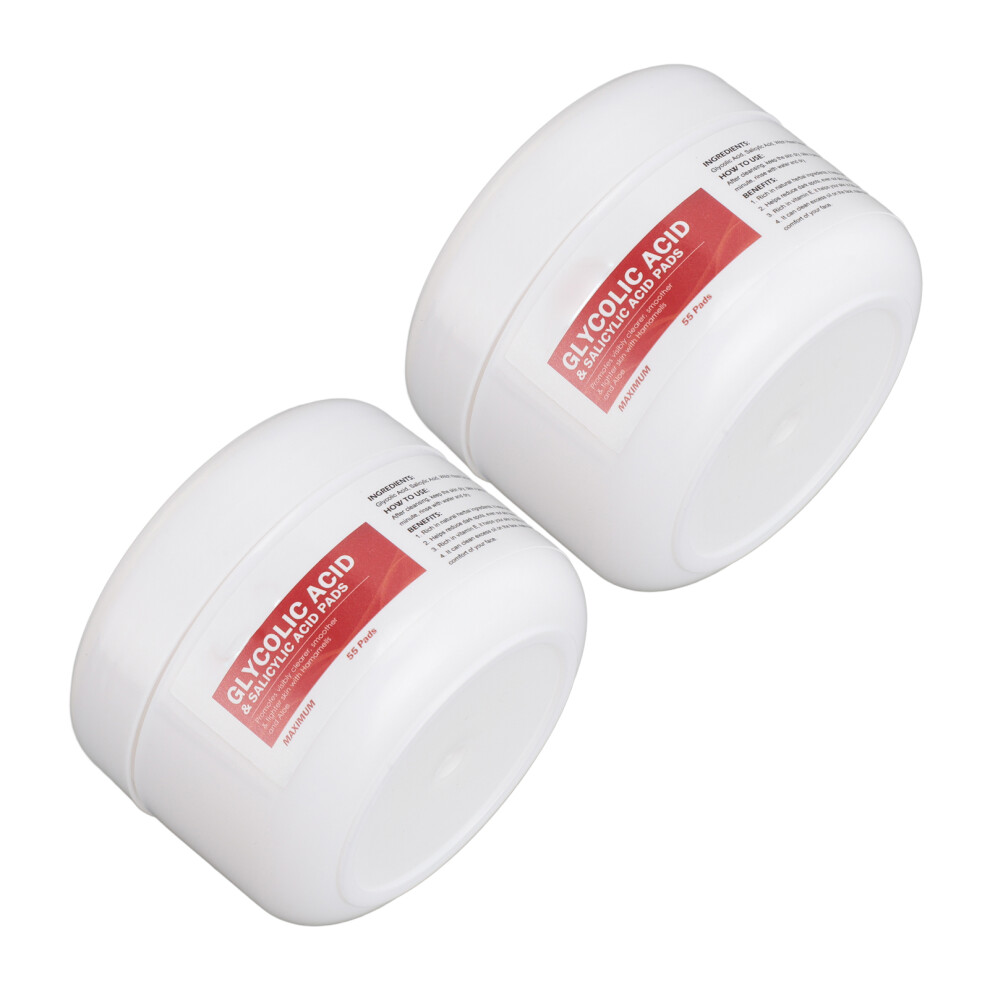 110 Sheets Salicylic Glycolic Acid Pads 2 Pack for Pore Minimizing