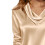 Blus med draperad halsringning, 3/4-ärm, enfärgad 4