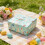 Ostergeschenkpapierrolle mit Hasen-, Ei- und Blumenmuster, 27,6 x 6