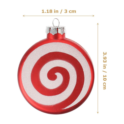Christmas Tree Pendant Decorations White Plastic 4Pcs 1