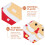 Christmas Tree Pendant Decorations White Plastic 4Pcs 4