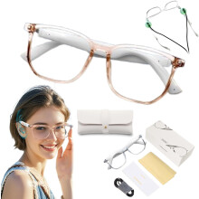 Euvelle Bluetooth Glasses for Women & Men - Smart Ai Glasses with Blue Light Filtering Lenses & Intelligent Touch (Green)