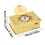 Classical Wind Up Singing Bird Decorative Music Box with European Embossed Pattern Alloy Construction Ornament Gift 3