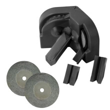 Multipurpose Drill Bit Sharpener with 2 Grinding Wheels, Compatible with All Bits, Power Drill & Drill Press
