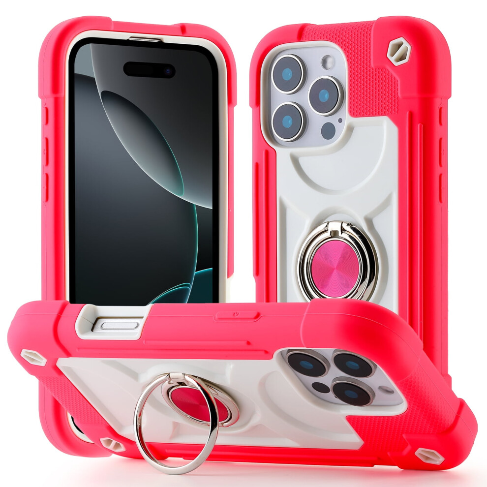 Allytechgroup Military-Grade Phone Case Compatible With Iphone 16 Pro Max Â Shockproof Tpu+Pc, 360 Ring Kickstand, Raised Edges, Drop Protection, 9464372747269