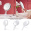Triani Double-Sided Makeup Mirror 10X Magnification Round 3