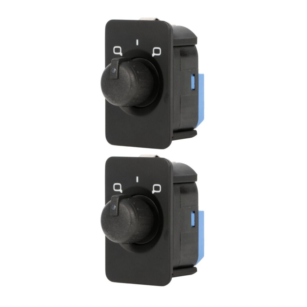 2Pcs Power Exterior Door Mirror Control Switch E15004001cp For Audi A6 (1998Â2001), Allroad Quattro (2001Â2005) Black 9464372747009