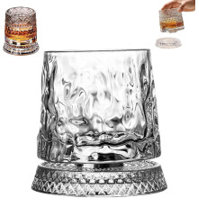 Verre à whisky en cristal sans plomb, rotation à 360