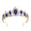 Unbranded Blue Rhinestone Crown with Comb 5