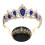 Unbranded Blue Rhinestone Crown with Comb 6