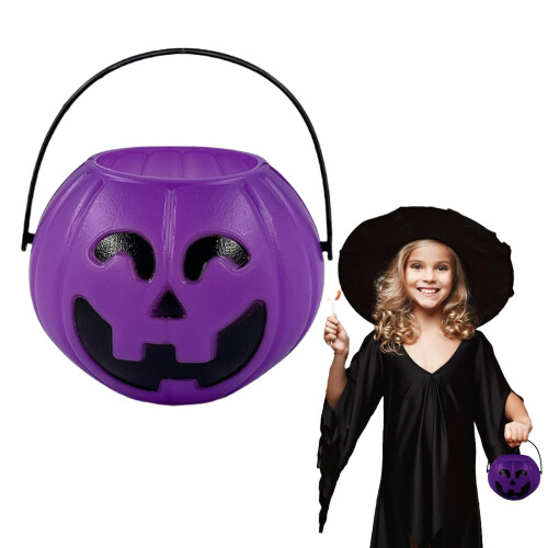 Κουβάς 6" για το Halloween με θέμα το κόλπο ή το κέρασμα – Καλάθι με γλυκά Jack O'Lantern 3D με 1