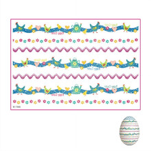 Easter Egg Shrink Wrappers with Handmade Stickers 4 pcs