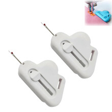 2-in-1 Adjustable Seam Guide with Built-in Seam Ripper & Magnetic Needle Threader – White, 2PCS