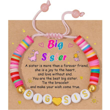 Preschool to 2nd Grade First Day Bracelets, Big Sister & Daughter Gifts from Mom – Birthday/Christmas Jewelry (Compatible with Kids)