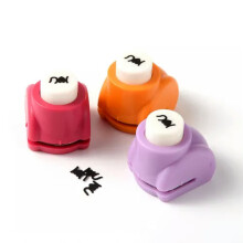 Random Color Mini Plastic Paper Punches Craft Cutter Scrapbooking Pick Patterns-I Love U-4x8mm