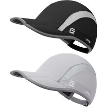 2 Pack Reflective Foldable Sports Hat UPF 50+ Sun Protection Outdoor Run Hats for Men and Women