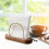 Wood Coffee Filter Paper Holder Storage Rack 8