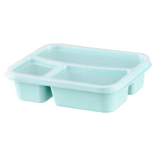 Boîte à lunch compatible micro-ondes avec 3 compartiments pour la préparation des repas - Idéale pour le travail et le contrôle du régime