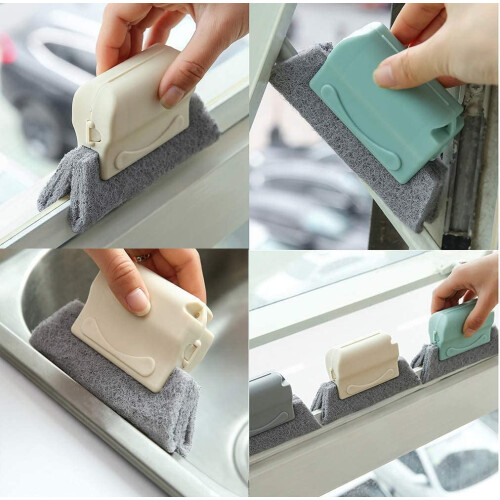 Magic Window Track Cleaner, Window Groove Cleaning Brush Tools Set 2