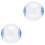 Hamster Exercise Ball Transparent Plastic 2 pcs Blue 1
