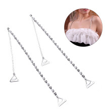 HOMEMAXS Decorative Bra Straps Rhinestones for Clothing Decoration Bride White
