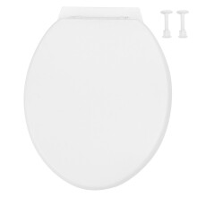 Couvercle de chasse d'eau, couvercle de siège de toilette blanc PP1Set Facile à nettoyer
