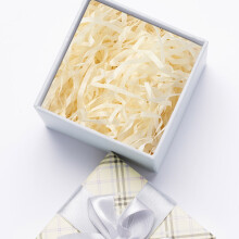 White Crinkle Cut Paper Shred Filler (0.18lb/Pack) for Gift Boxes, Baskets & Wrapping – Compatible with All Standard Fillers