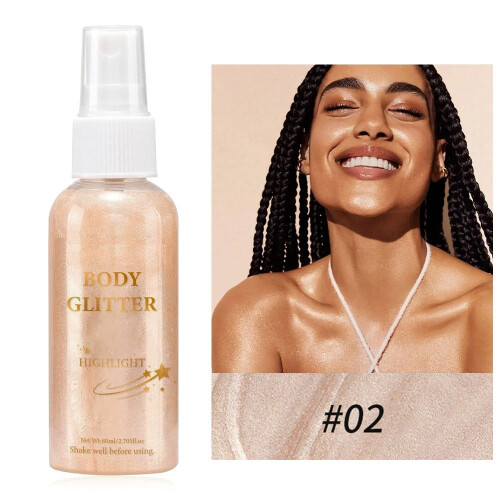 Γκλίτερ σώματος, Highlighter, Φωτιστικό σώματος, Highlighter με λάμψη σε όλο το σώμα, Highlighter
