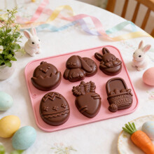 Easter Silicone Chocolate Mold – Non-Stick, Heat-Resistant, Reusable, Easy Release, DIY Candy/Resin/Cookie Mold, Compatible with Home Baking