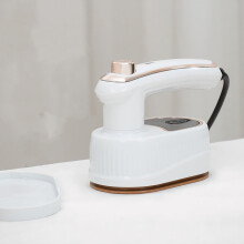 Portable 40W Mini Steam Iron, 2-in-1 Dry/Wet, 50mL Tank, Adjustable Handle, Compatible with Home & Travel