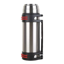 Boutique Vacuum Flask 2L, 304 Stainless Steel, Coffee Lid & Handle, Portable for Outdoor Travel, Silver – Compatible with Hot Drinks
