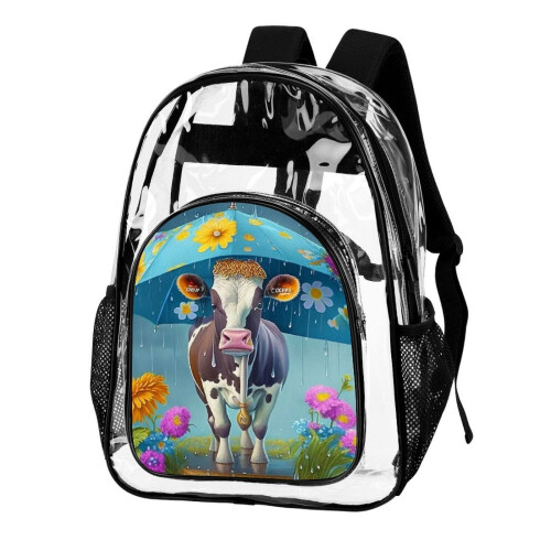 3D Printed Transparent Backpack for Comics & School – Waterproof, Multi-Functional, Back-to-School Gift 1