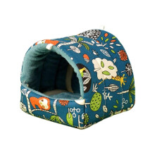 1 Pcs Hamster Winter Warm House Bed Cotton Nest for Hamster Guinea Pig Chinchillas Hedgehog Squirrel and Other Small Furry Animals