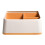 Desktop Storage Box with Compartments, Yellow PP, 1