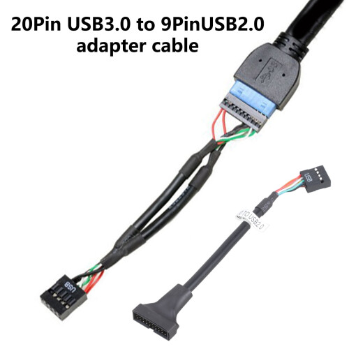 Καλώδιο προσαρμογέα κεφαλής USB3.0 σε USB2.020Pin σε 9Pin 1