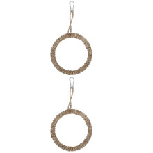 2Sets Duurzame Gras Schommel Vogel Ring Speelgoed Vogelkooi Accessoire