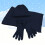 Conjunto de gorro y bufanda de punto de invierno, hilo suave, 2 piezas 2