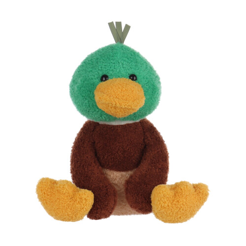 Pato-real de veludo de pelúcia para crianças, 25 cm (9,8 polegadas)