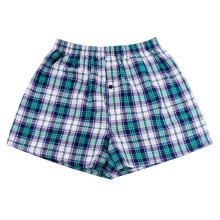 Men's Plaid Elastic Waist Boxer Shorts Summer Beach Random