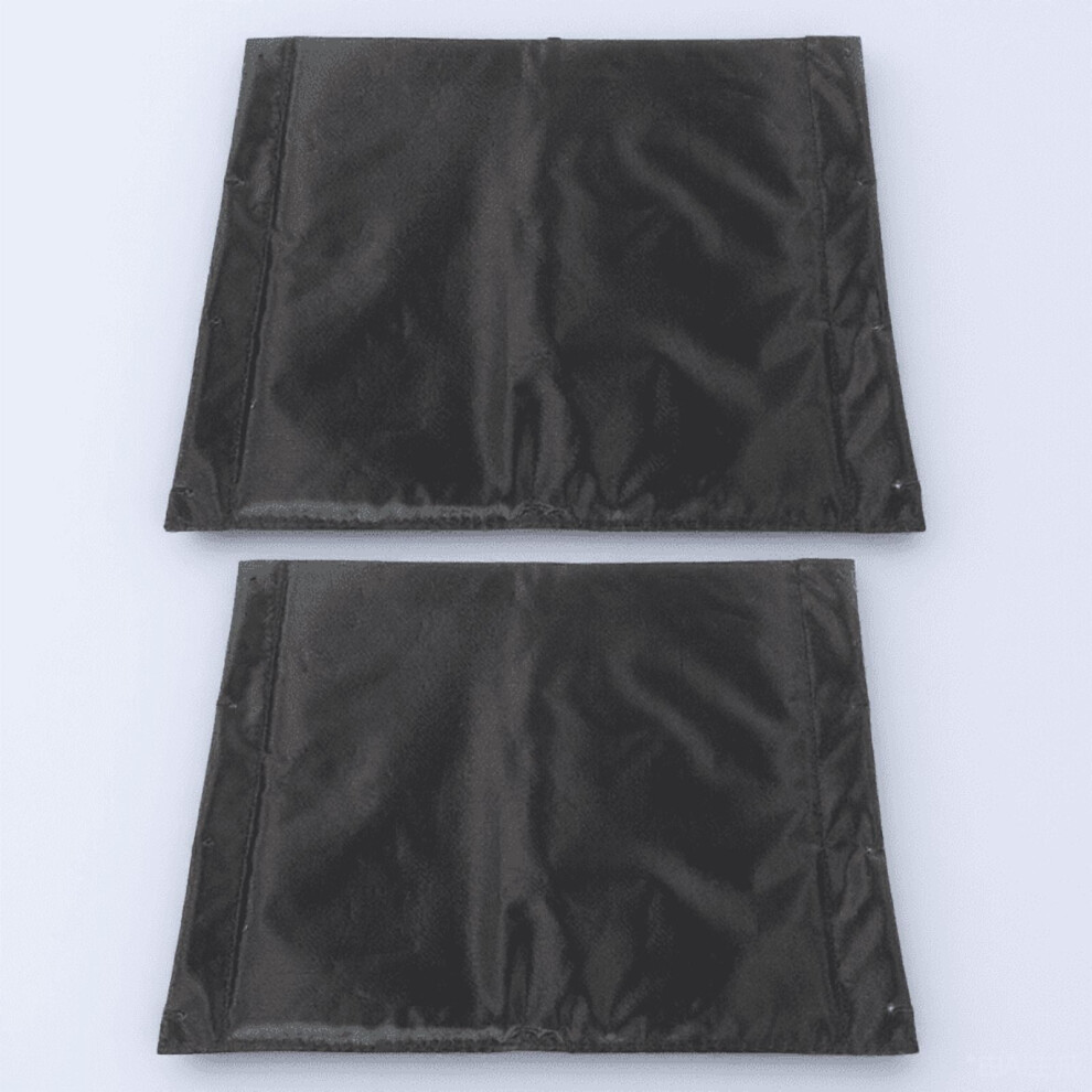 Nonslip Black Wheelchair Cushion Easy to Clean and Install 2Pcs