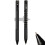 Geometrisk Metal Crinkle Fidget Pen 0,5 mm Sort 2