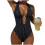 Costume intero da donna a righe verticali per l'estate 2