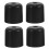 Sofa Replacement Legs Plastic Black 4 pcs 5