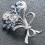 4PCS Vintage Crystal Flower Leaf Bouquet Clusters Μεγάλη Καρφίτσα Καρφίτσας για Γυναικείο Τόνο 5