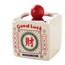 Fortune Cover Ceramic Ashtray Smokeless Cigarette Cigar Ashtray Home Office with Ashtray