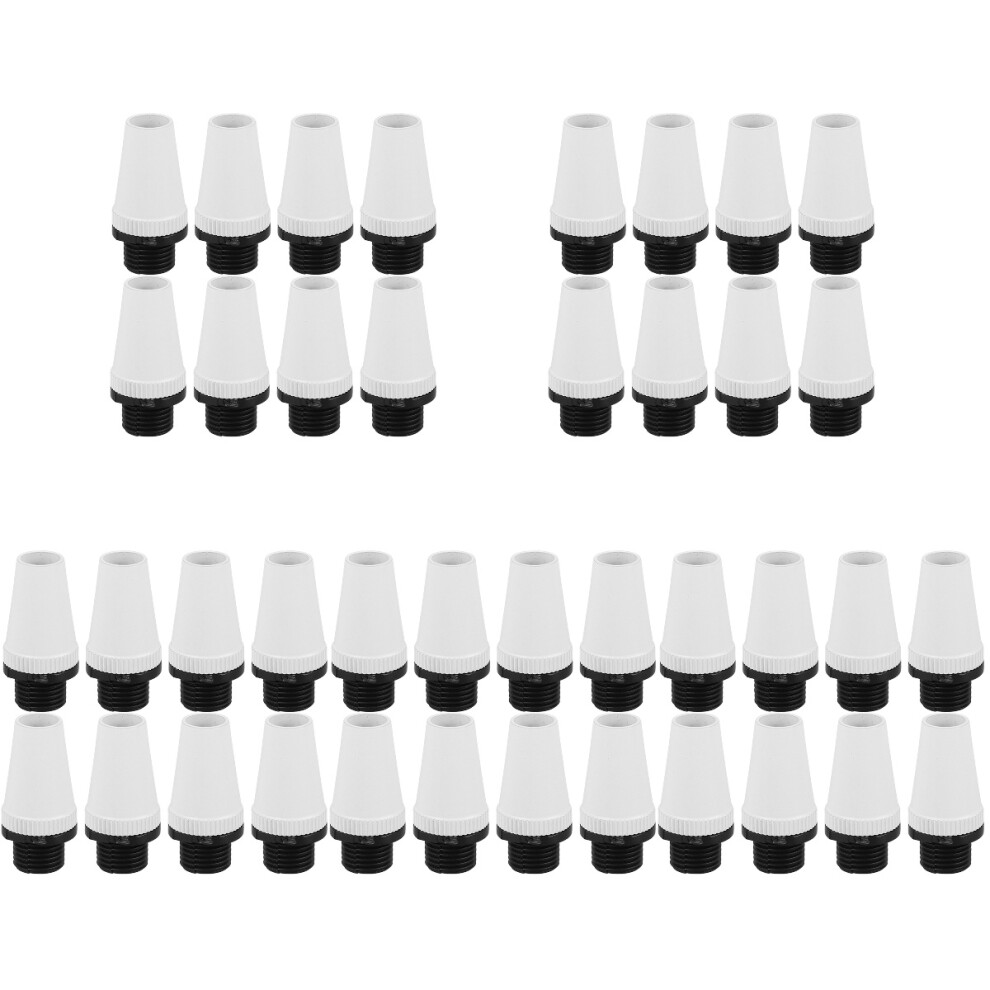 40Pcs Compact White Cord Grip Connectors For Diy Lighting Solutions 3713122734117