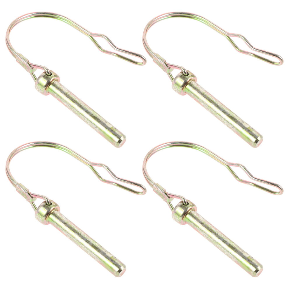 4-Pack Trailer Hitch Pins With Locking Mechanism For Secure And Trailer Connection Golden 9130661121248
