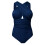 Women's Solid One Piece Swimsuit with Tummy Control and 3