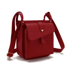 Kožená kabelka Dollver Crossbody s vstavanou peňaženkou pre ženy – celozrnná taška cez rameno, nastaviteľný popruh, kovový zips, ľahká